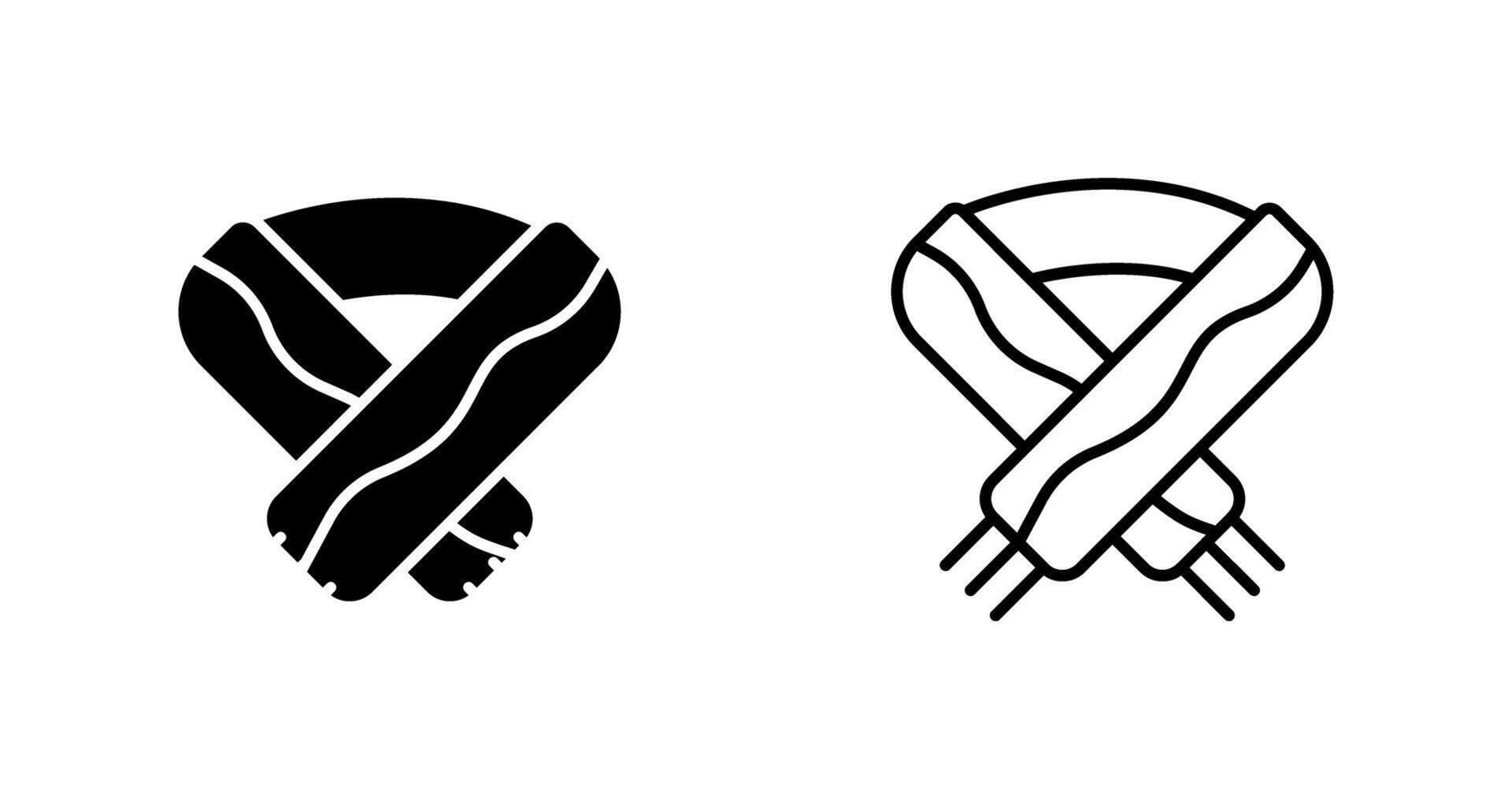 Winter Scarf Vector Icon