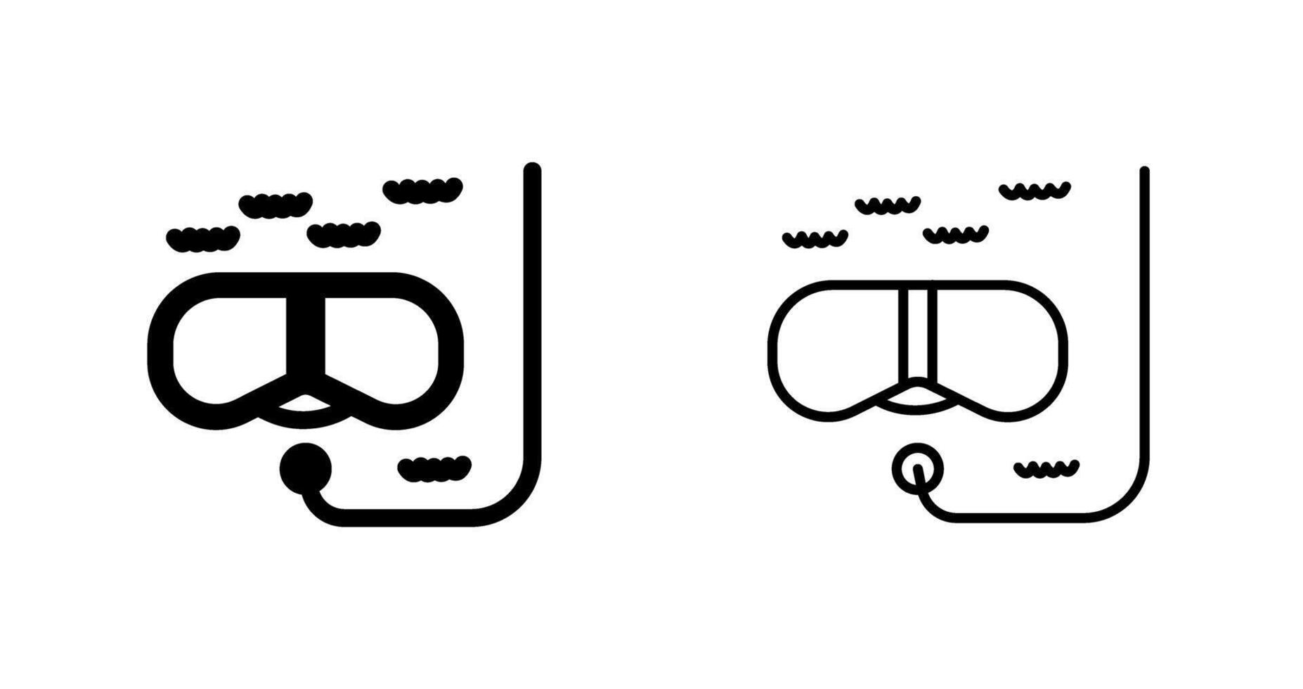 Snorkeling Vector Icon