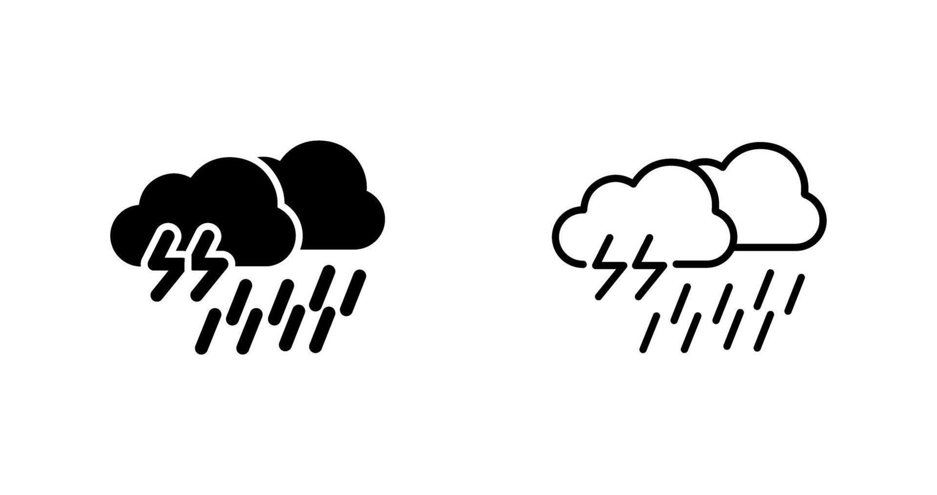 icono de vector de lluvia