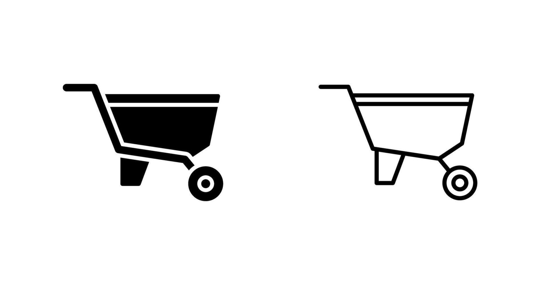 Wheelbarrow Vector Icon