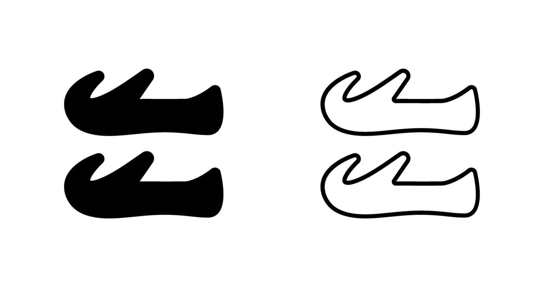 Arabic Shoes Vector Icon