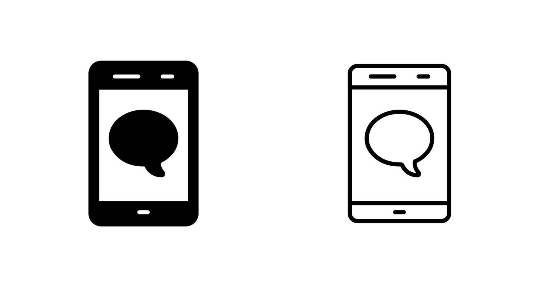 Single Message Bubble Vector Icon