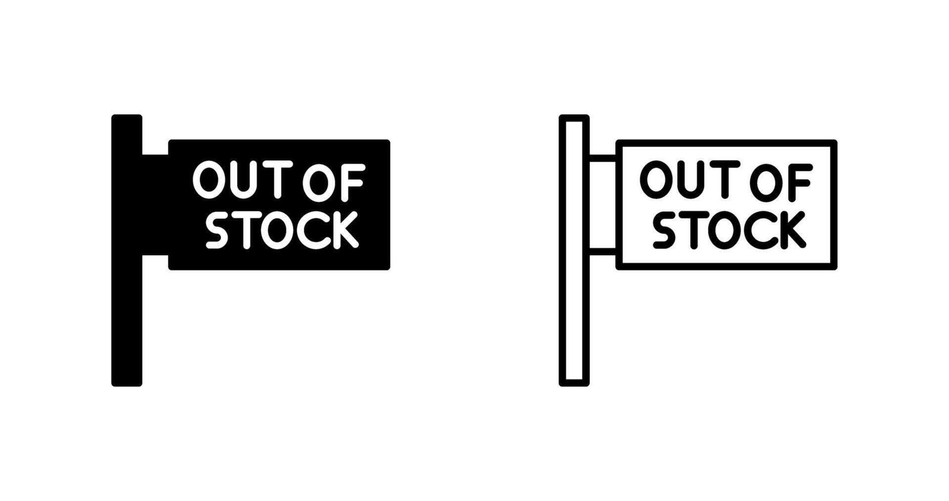 Out of Stock Vector Icon