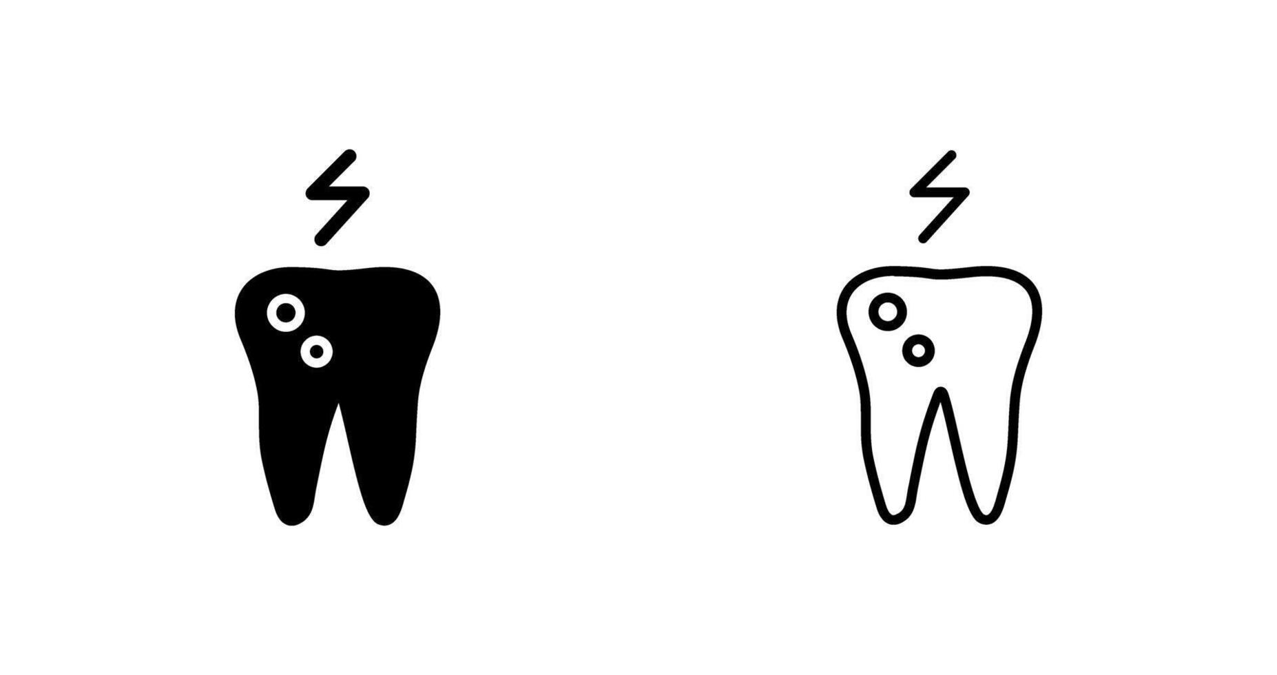 Toothache And Plaque Vector Icon