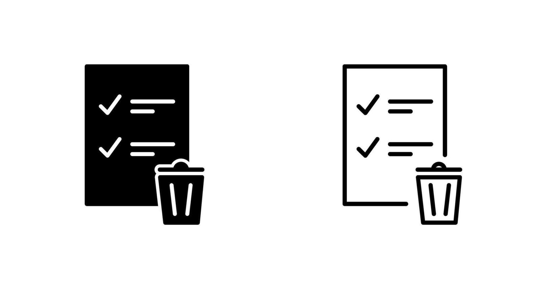 Trash List Vector Icon