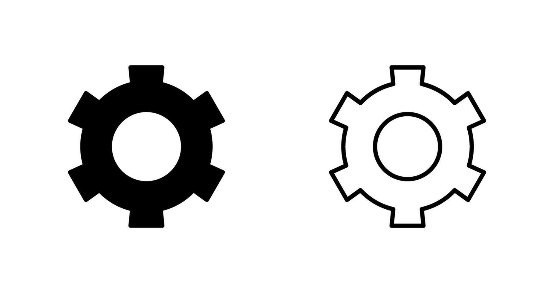 Setting Gear Vector Icon