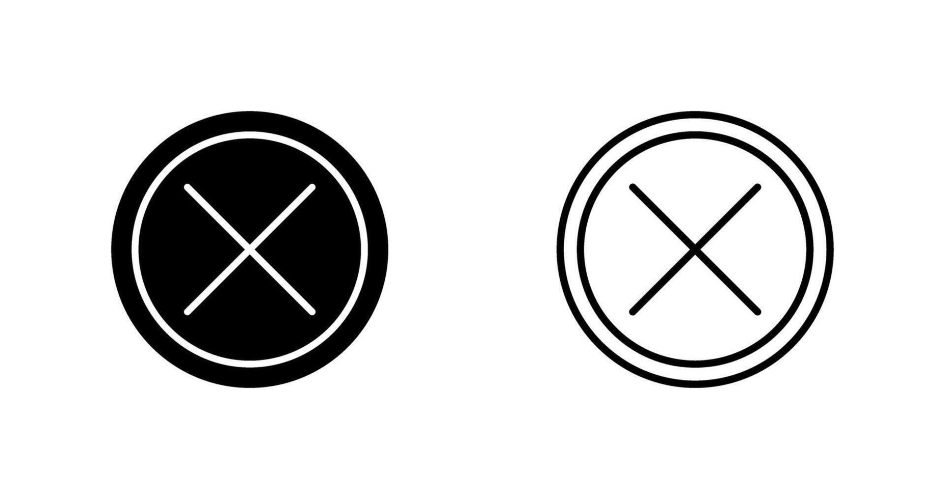 Do Not Cross Vector Icon