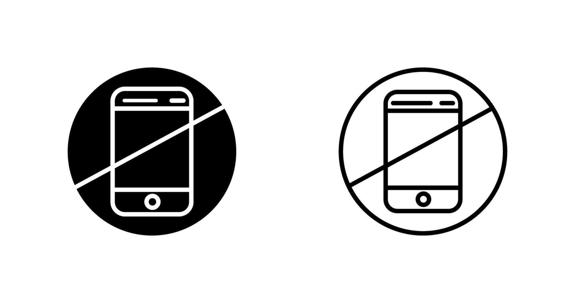 No Cell Phones Vector Icon