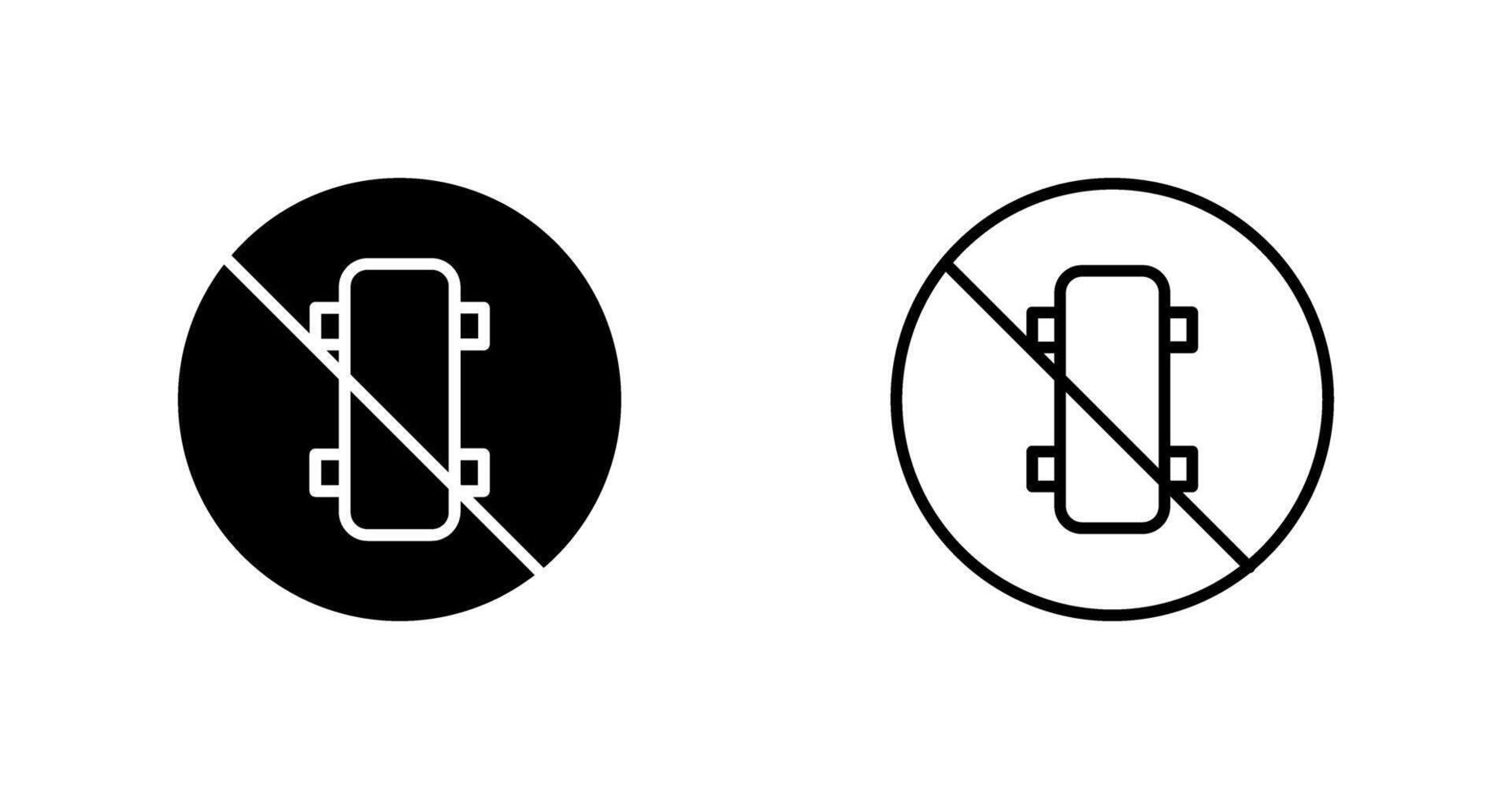 No Skating Vector Icon