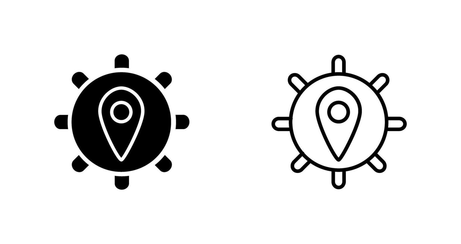 Location Settings Vector Icon