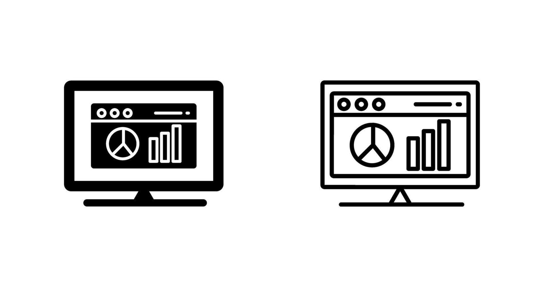 Webpage Statistics Vector Icon