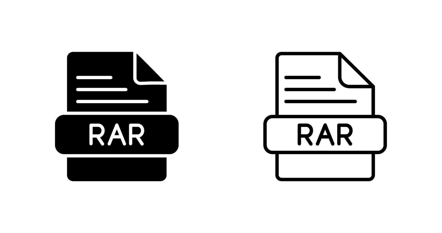 RAR Vector Icon