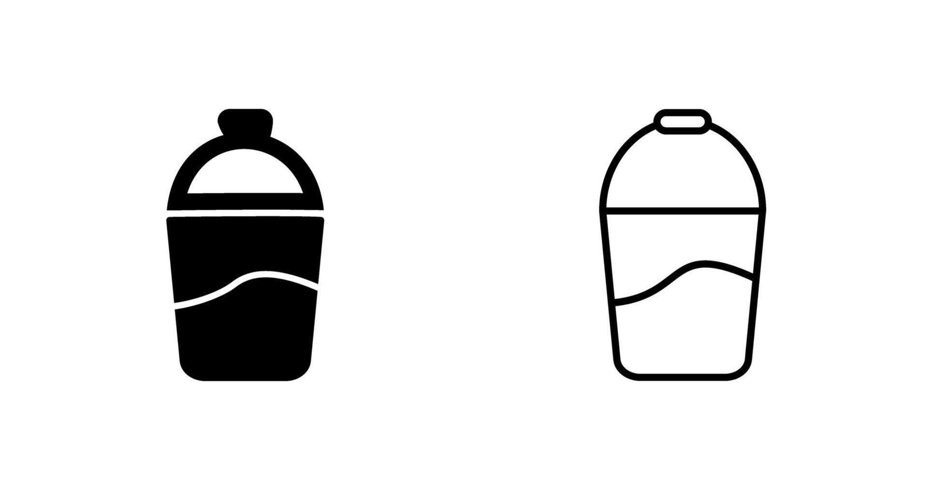 Water Bucket Vector Icon