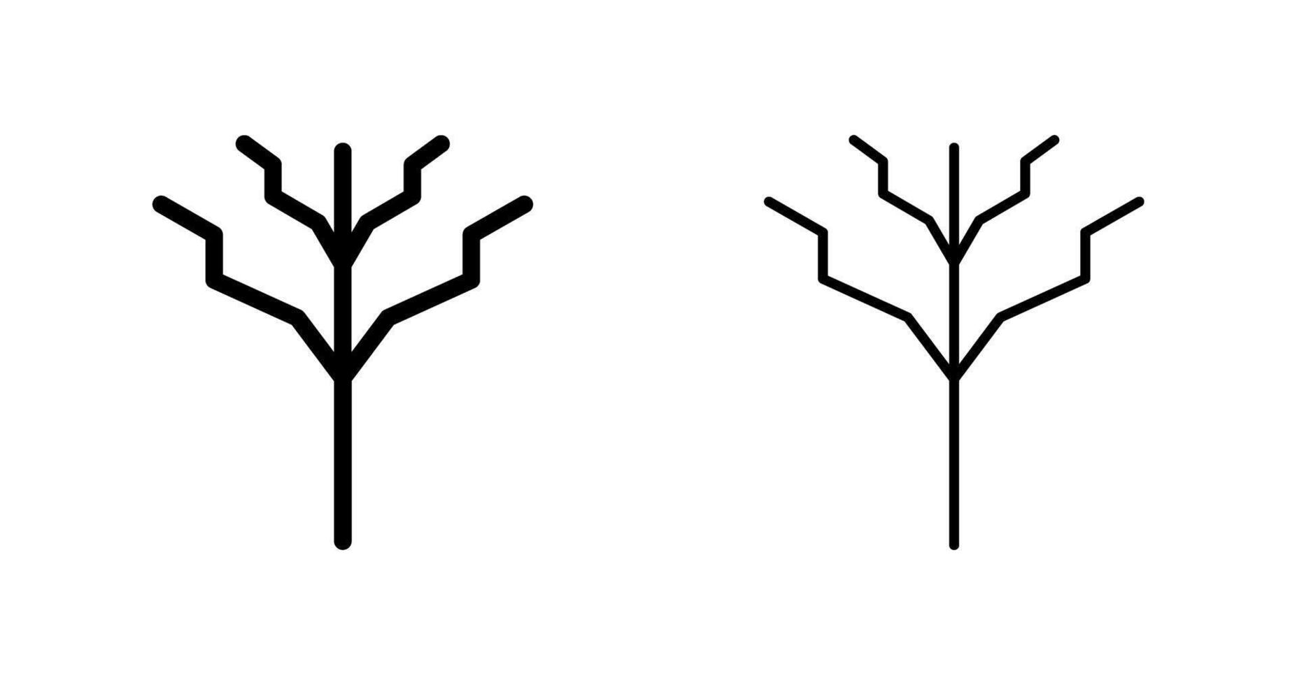 Tree with no leaves Vector Icon