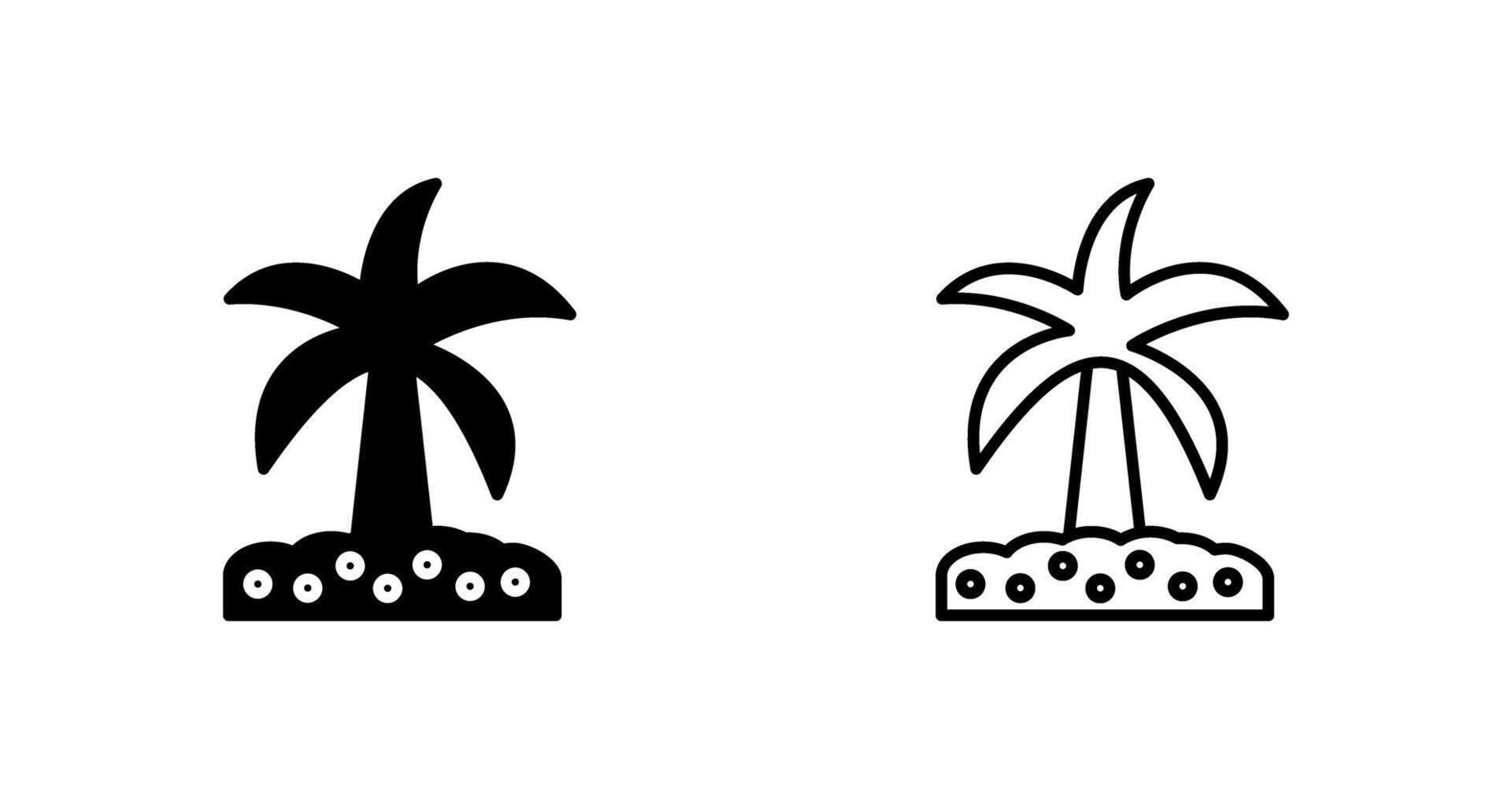 Coconut trees Vector Icon