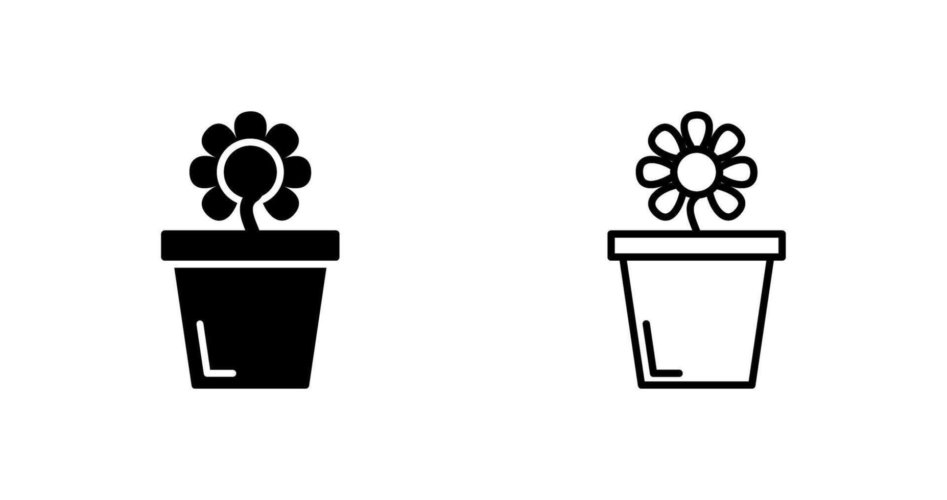 Flower Pot Vector Icon