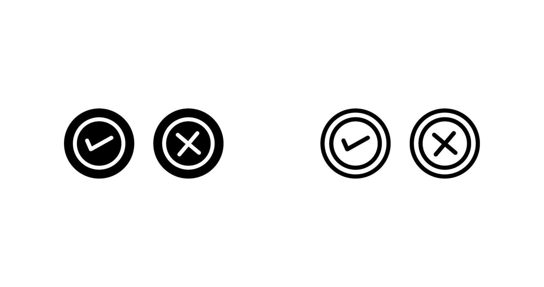 Yes No Option Vector Icon