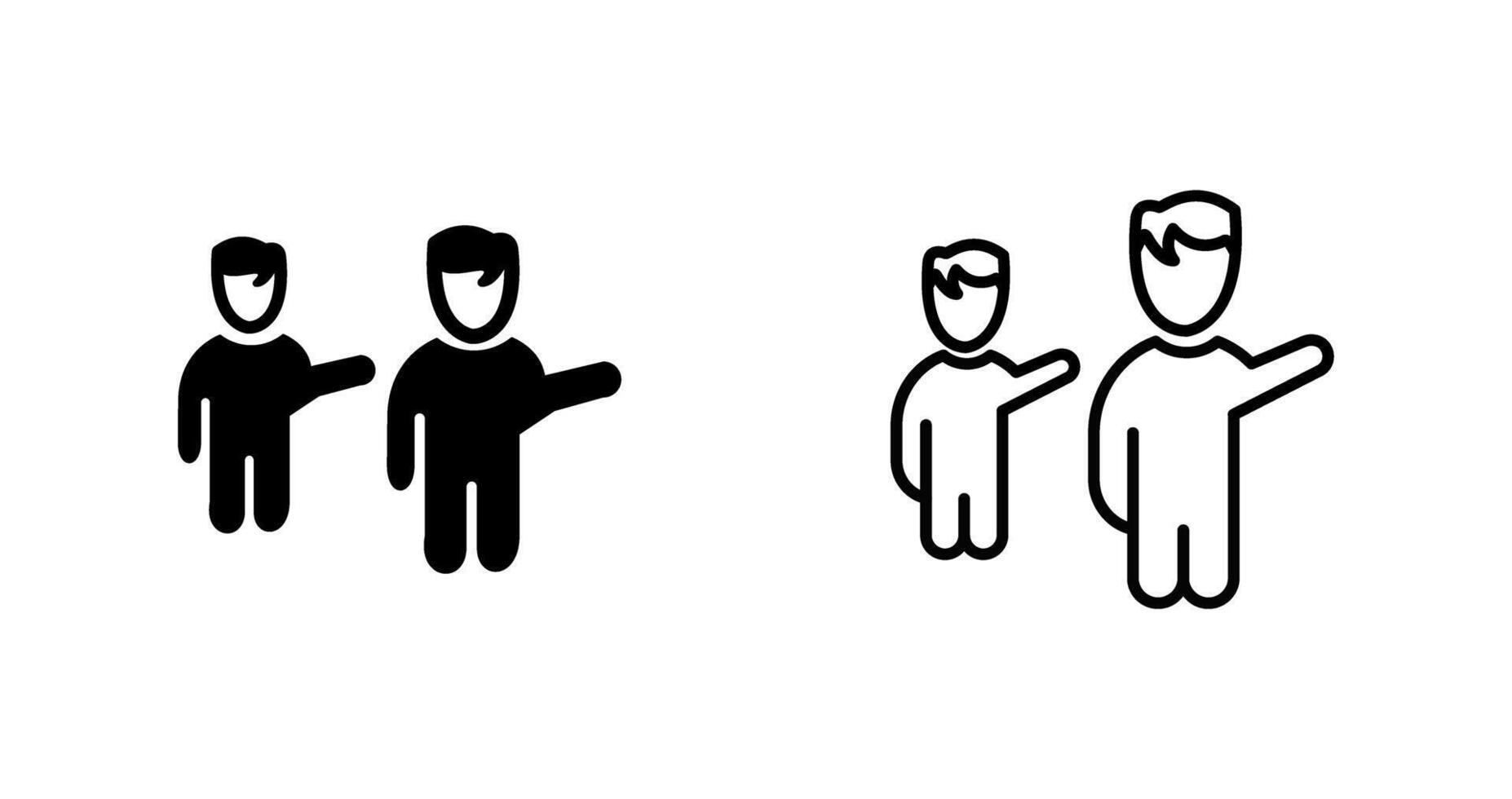 Waving to People Vector Icon