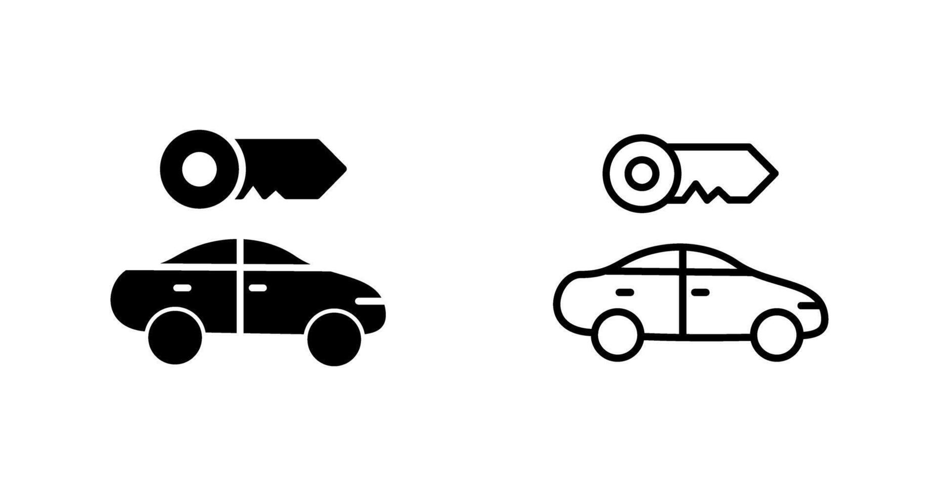 Rent a Car Vector Icon