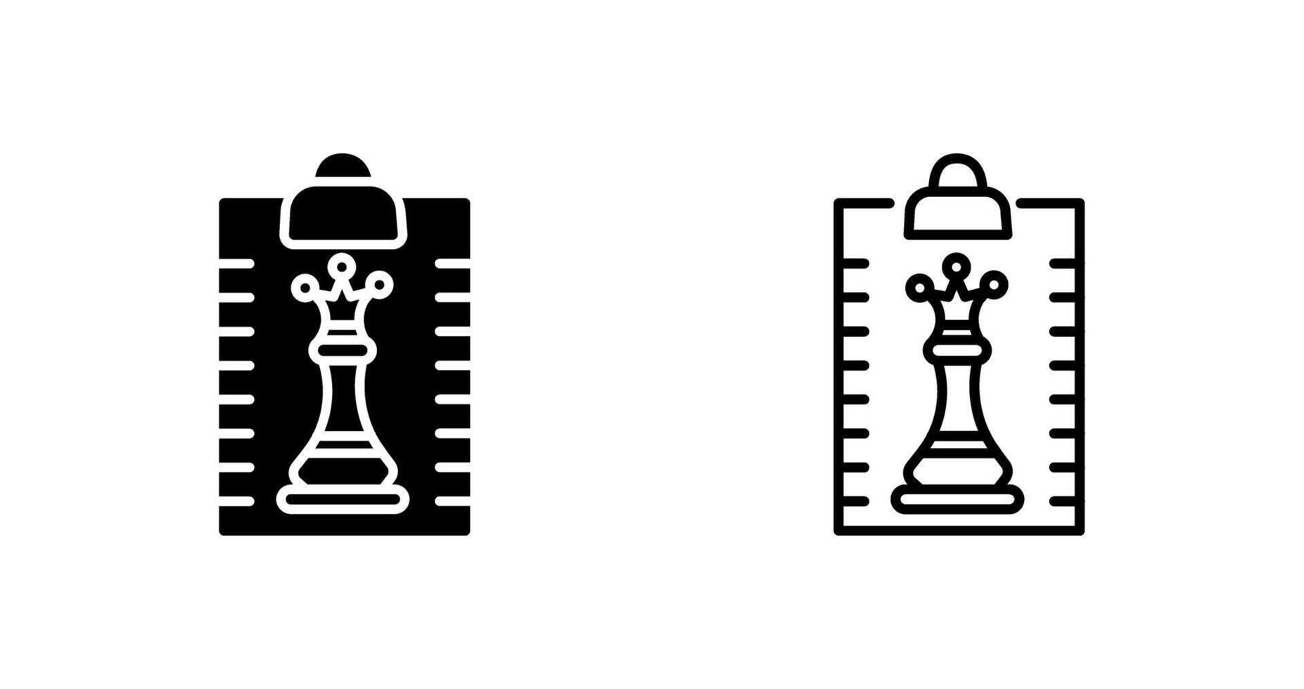 Clipboard Chess Vector Icon