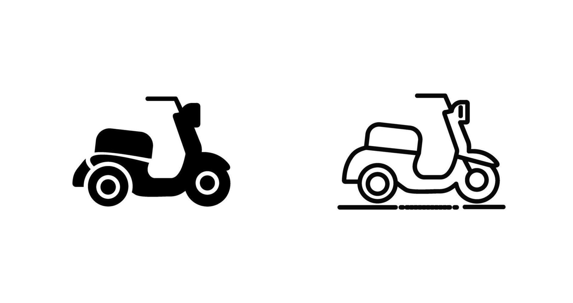 icono de vector de scooter