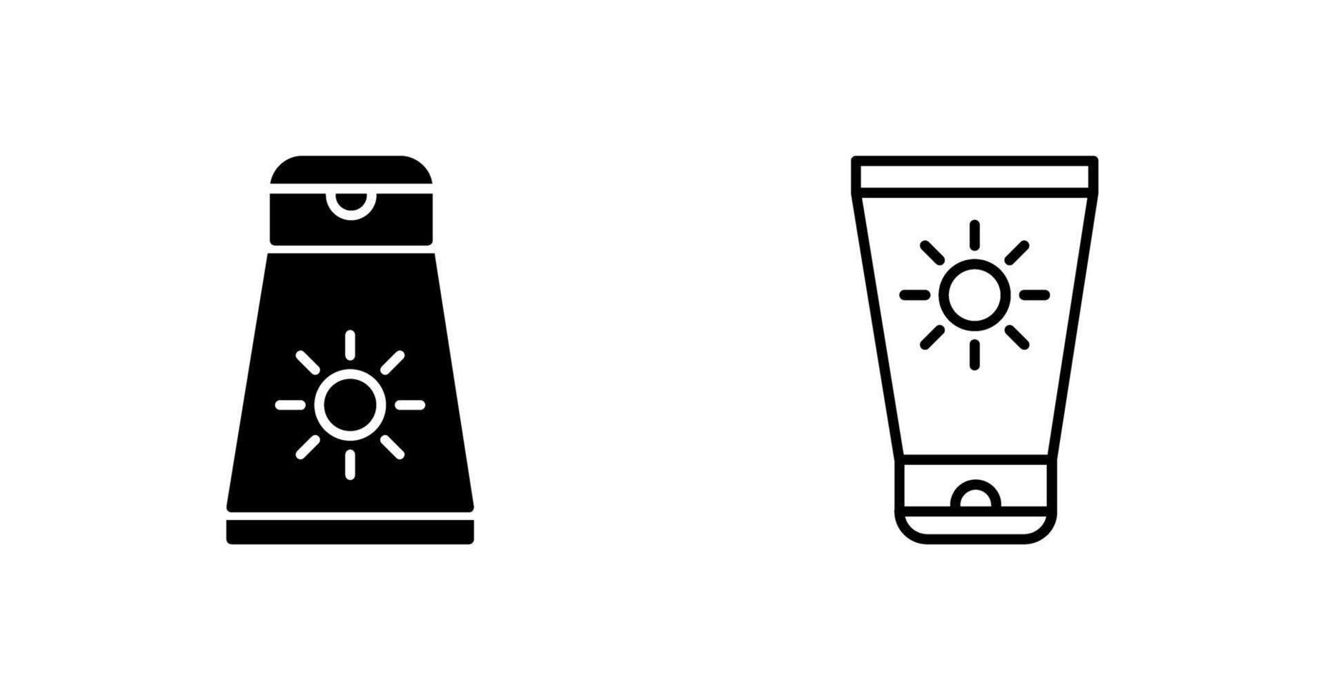 Sun Cream Vector Icon