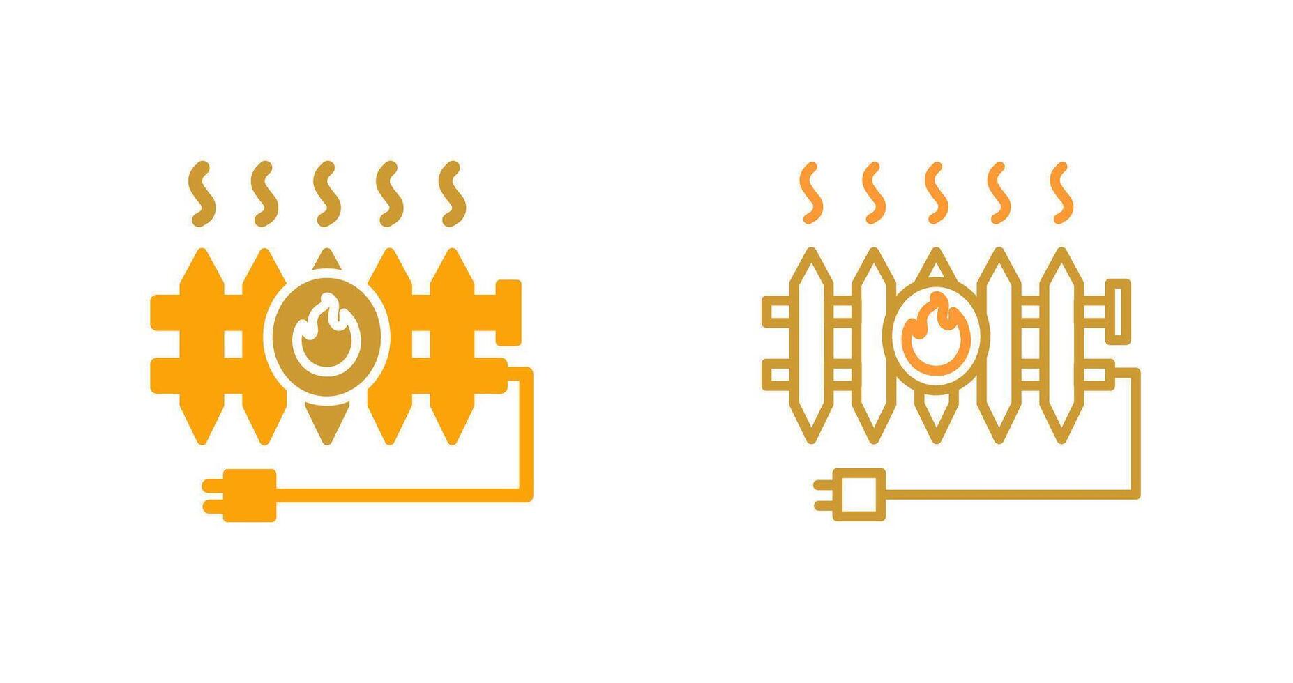 Heat Radiator Vector Icon
