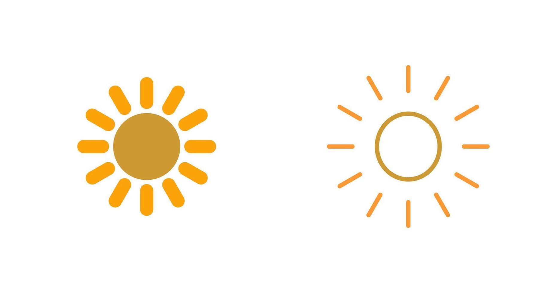 Sun Vector Icon