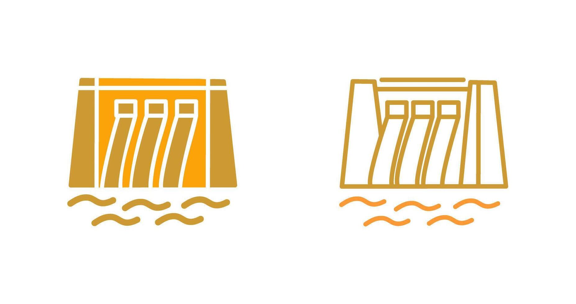 Water Dam Vector Icon