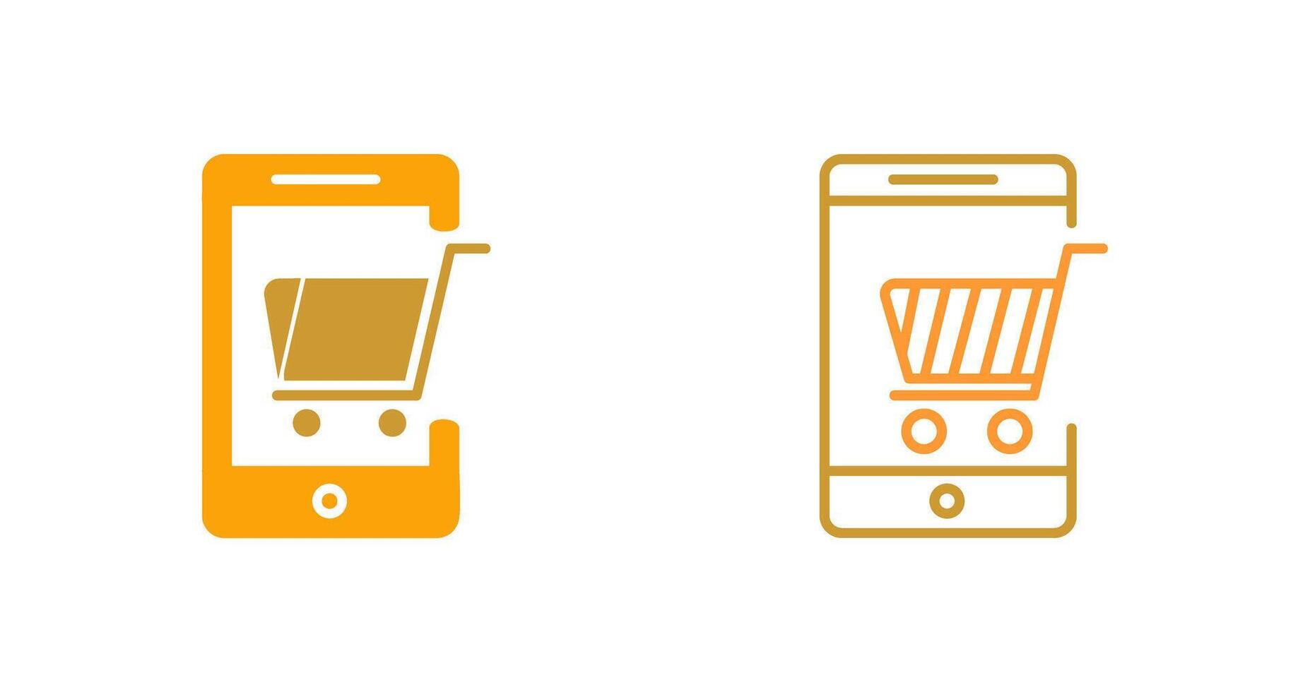 Mobile Shopping Vector Icon