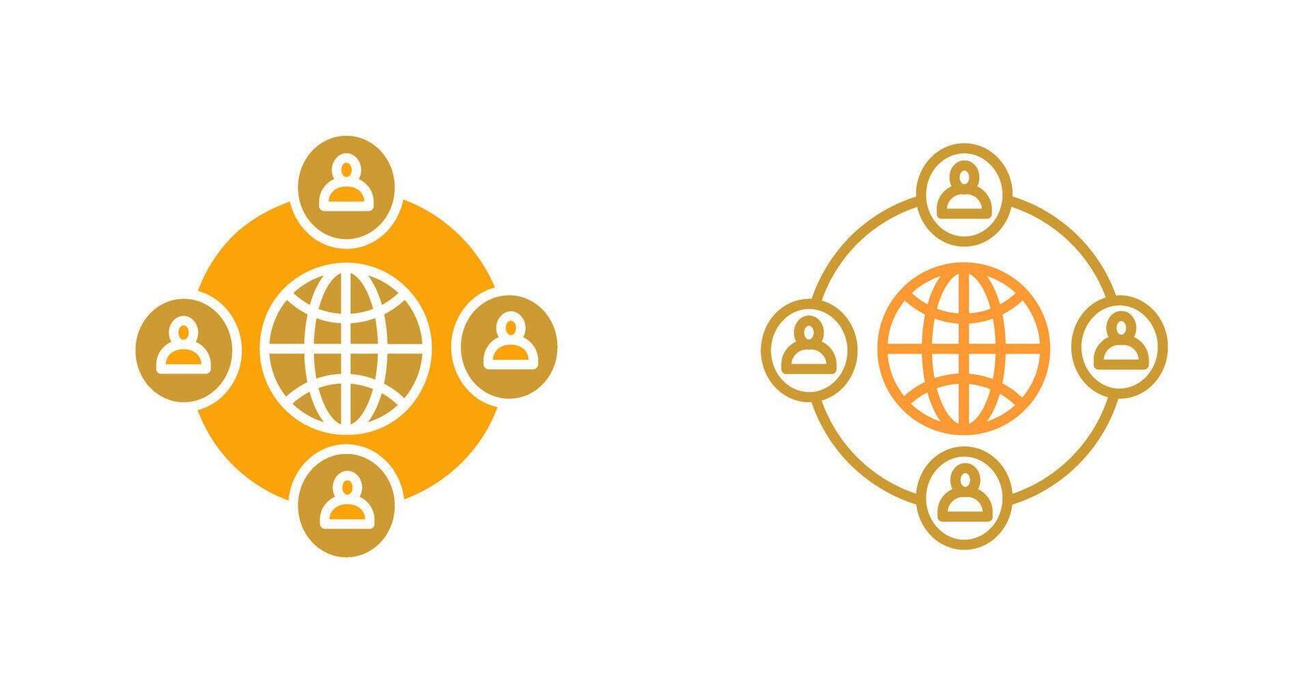 Company Network Vector Icon