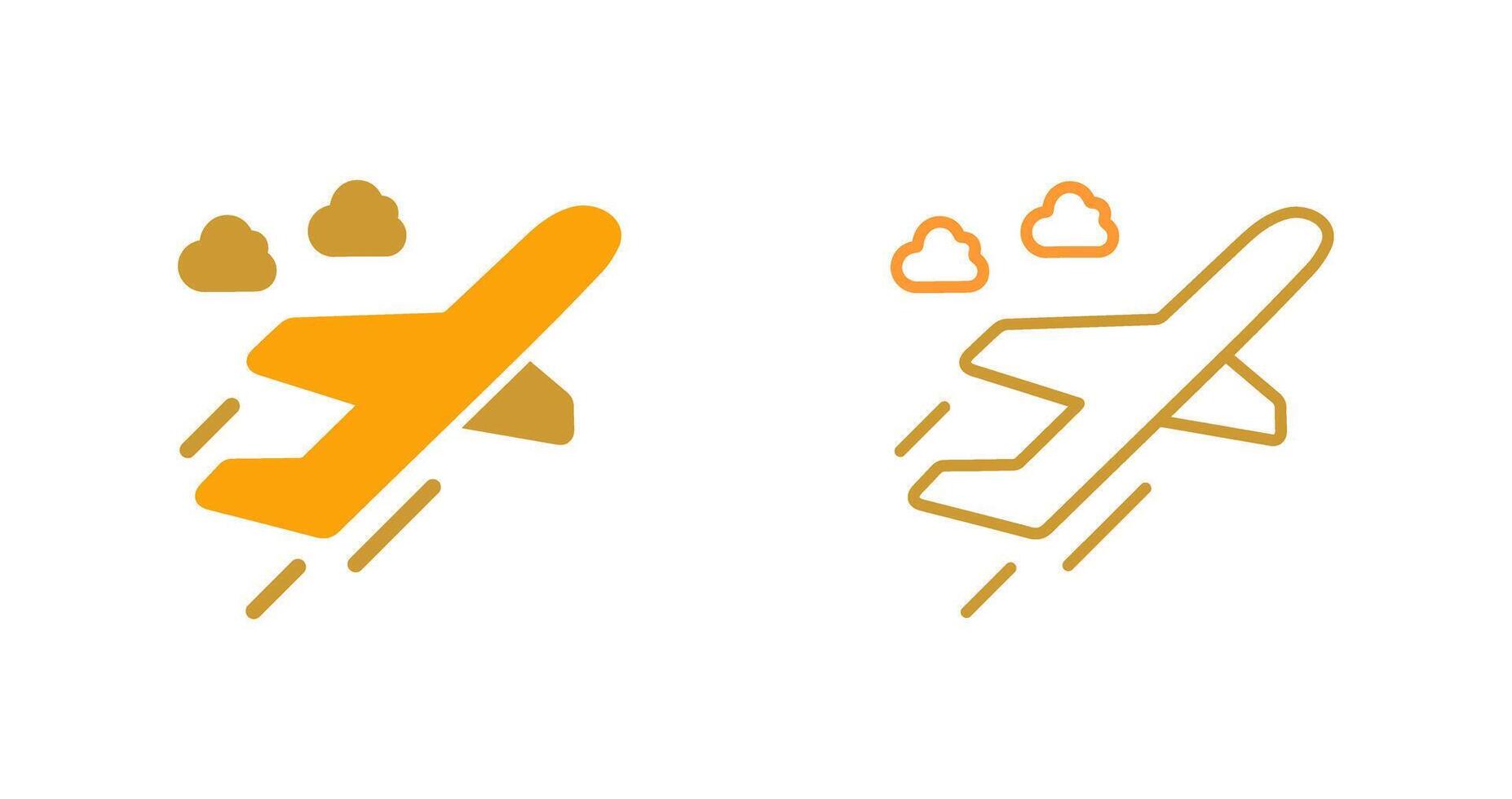 Flight Takeoff Vector Icon