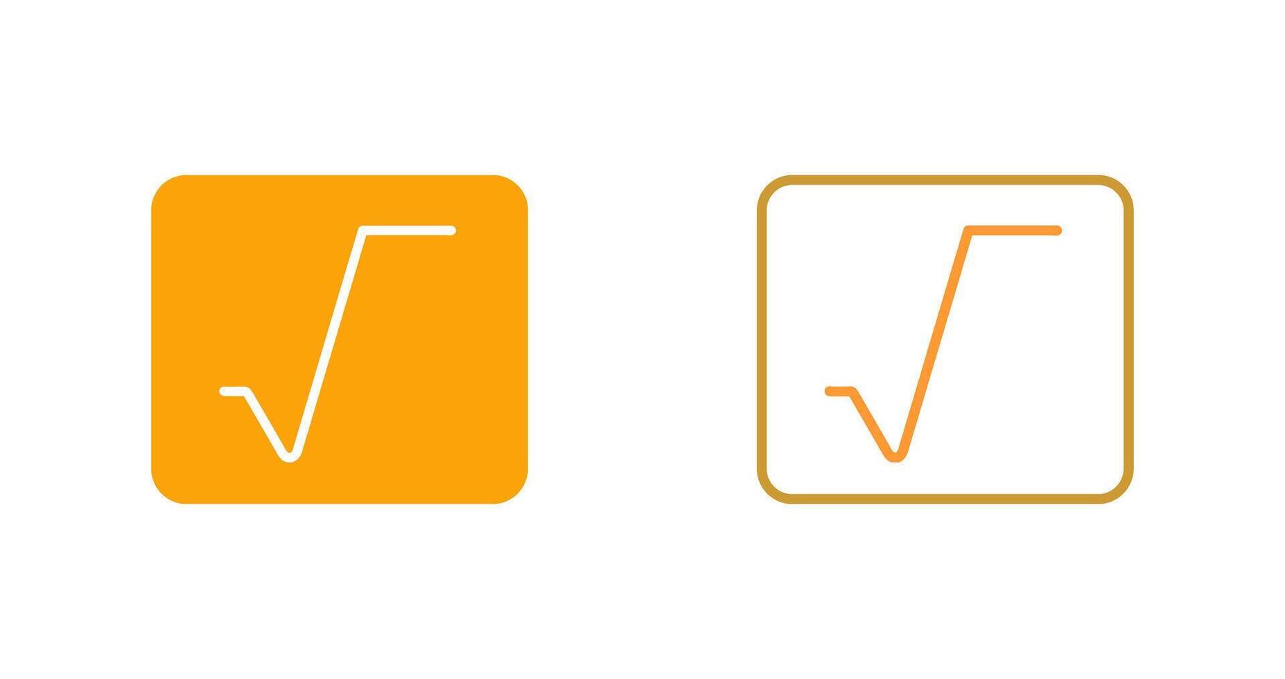 Square Root Vector Icon
