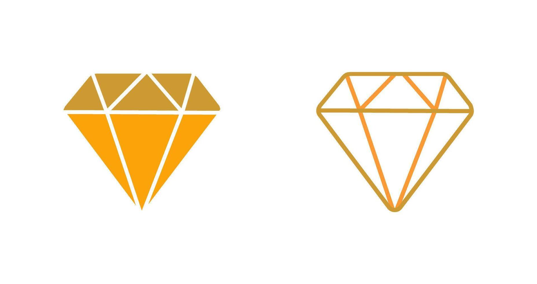 icono de vector de diamante