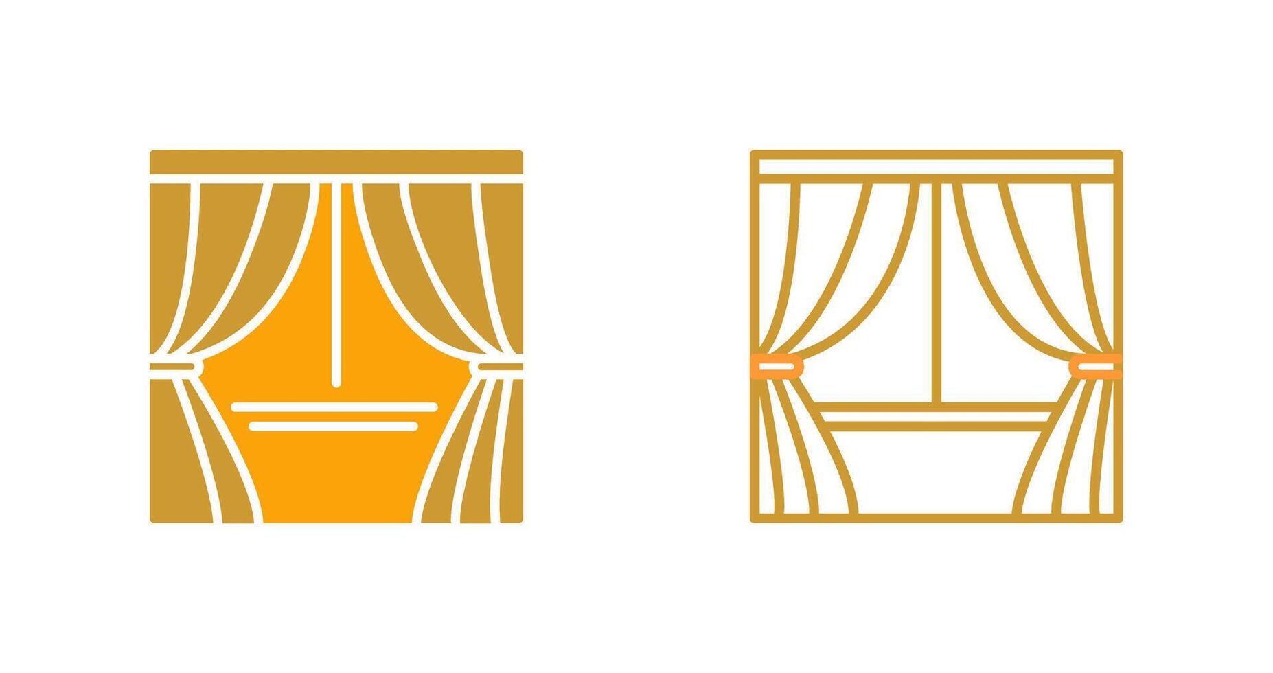 Curtains Vector Icon