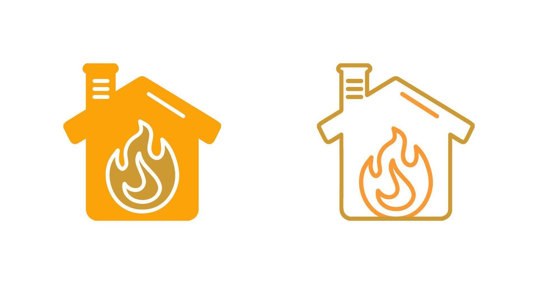 Housefire Vector Icon