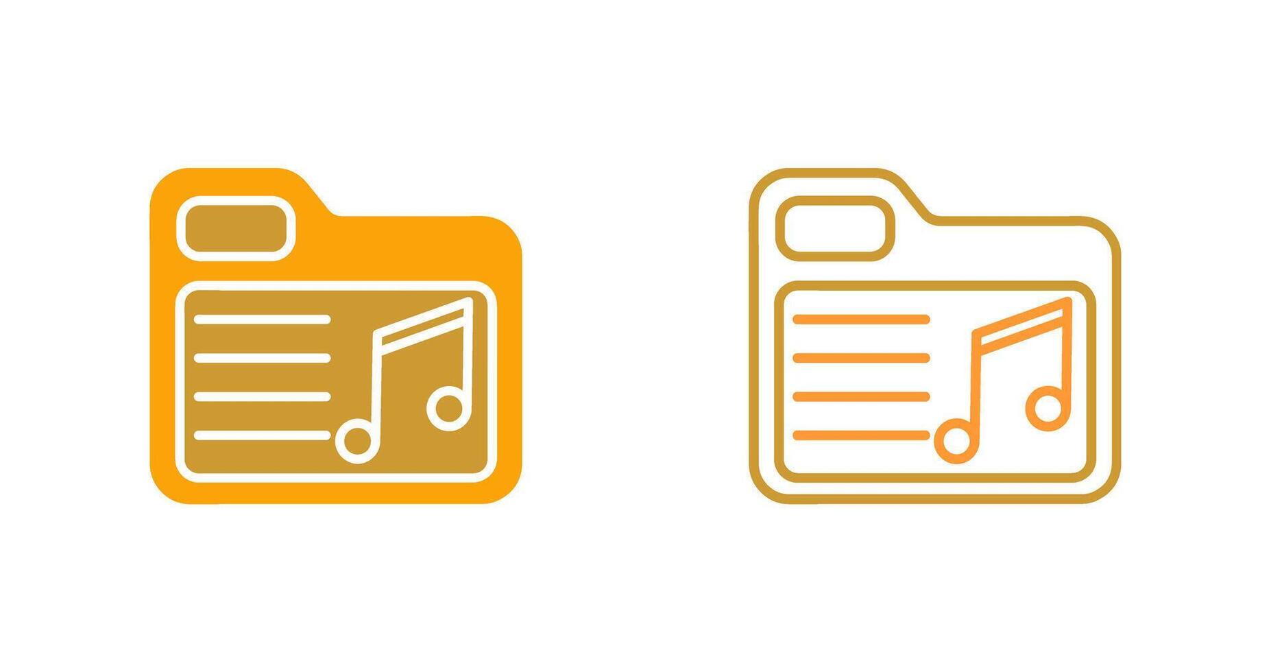 Music Folder Vector Icon