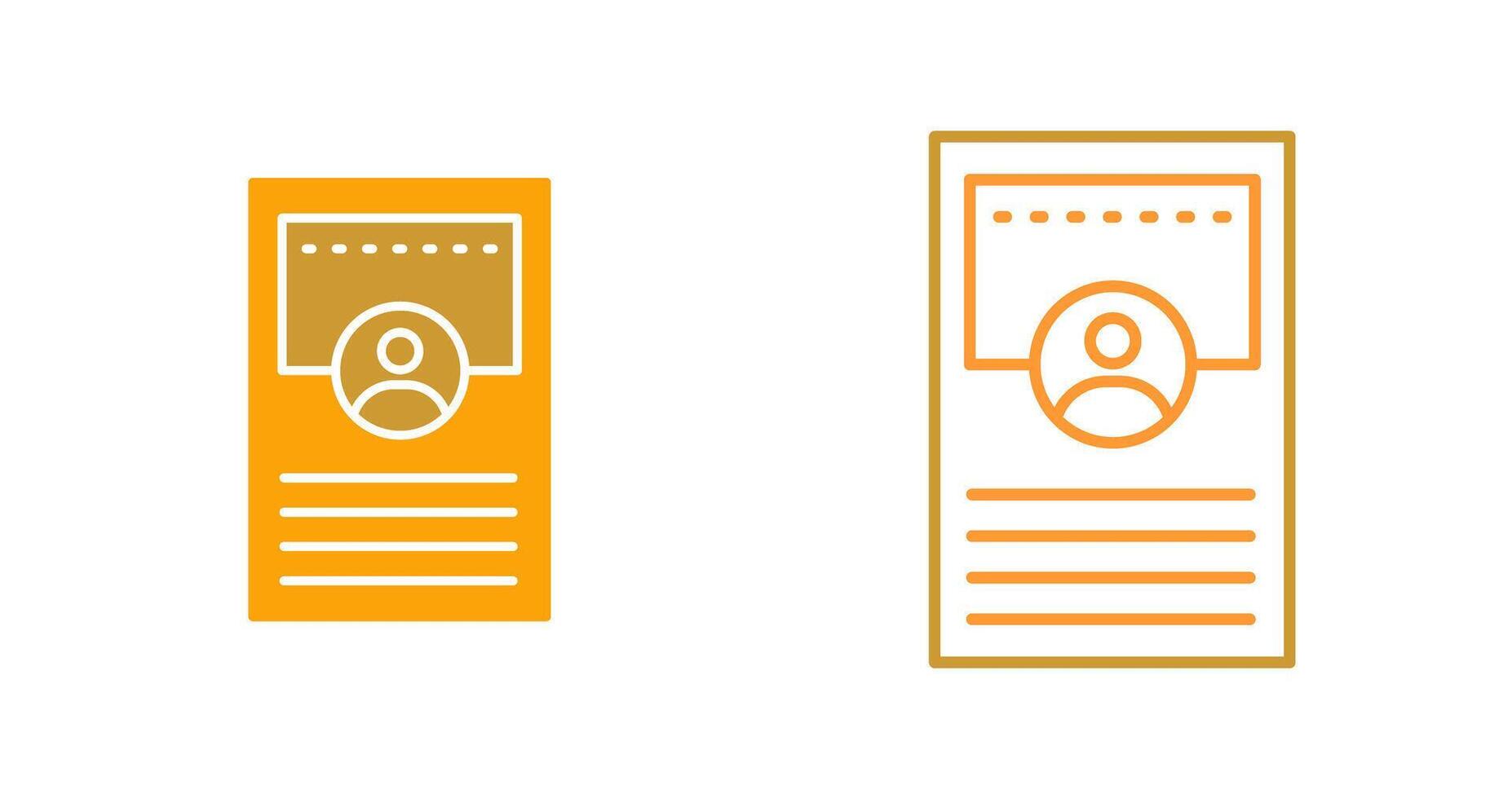 Profile Vector Icon