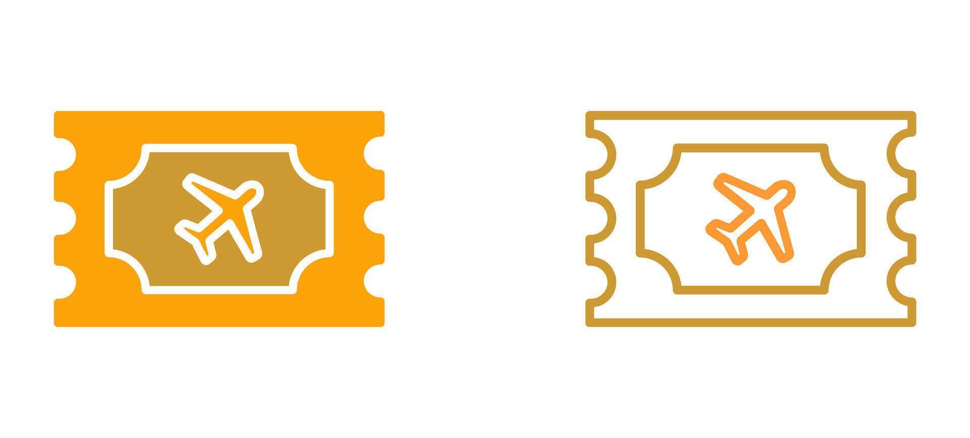 Plane Tickets Vector Icon