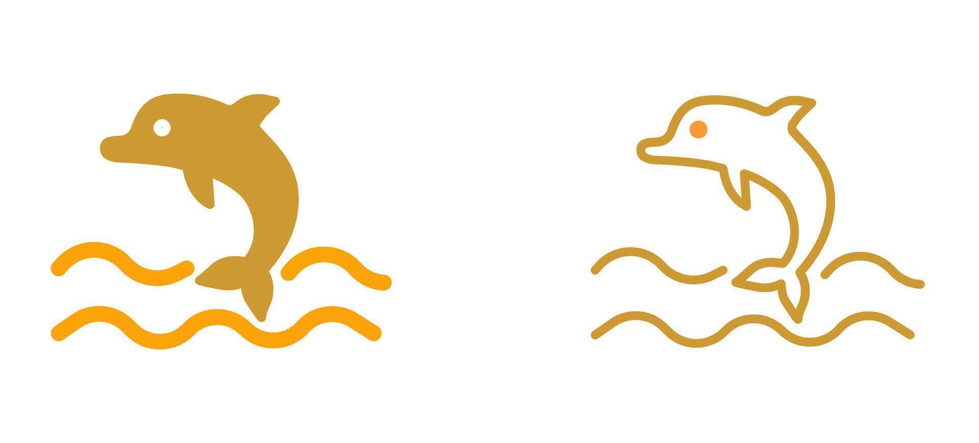 Dolphin Vector Icon