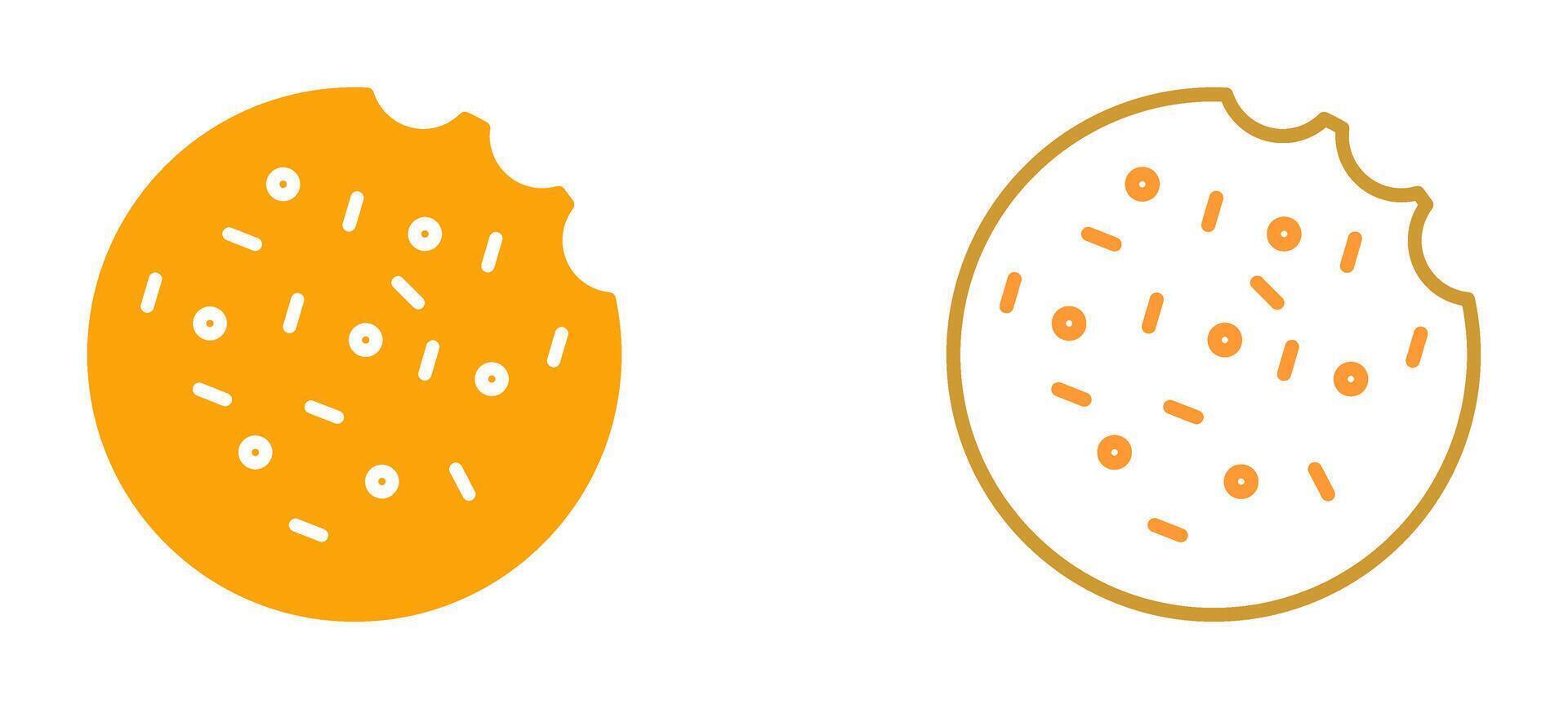 icono de vector de galleta