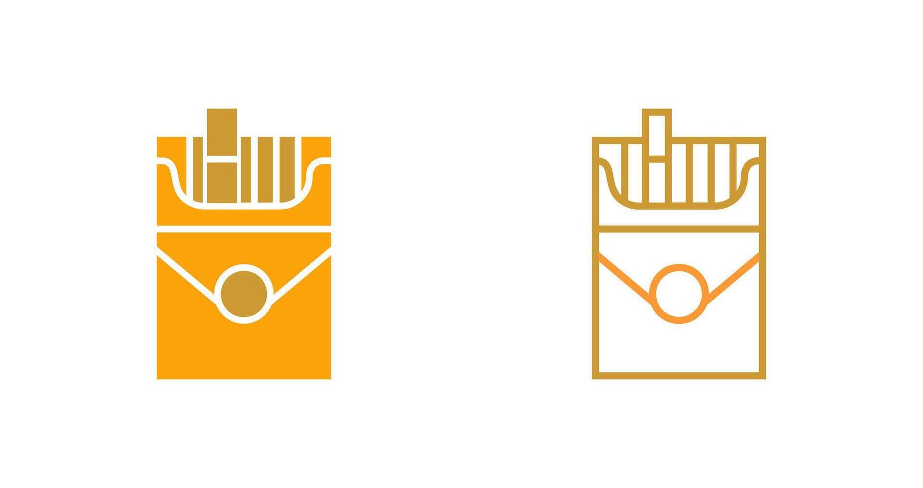 Cigarette Pack Vector Icon