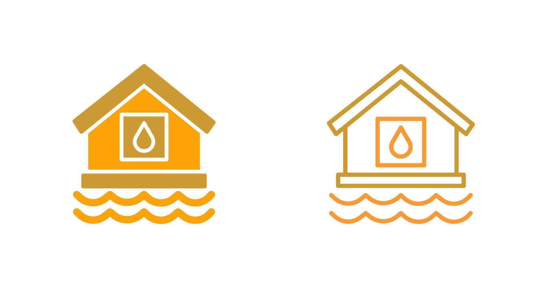 Water House Vector Icon
