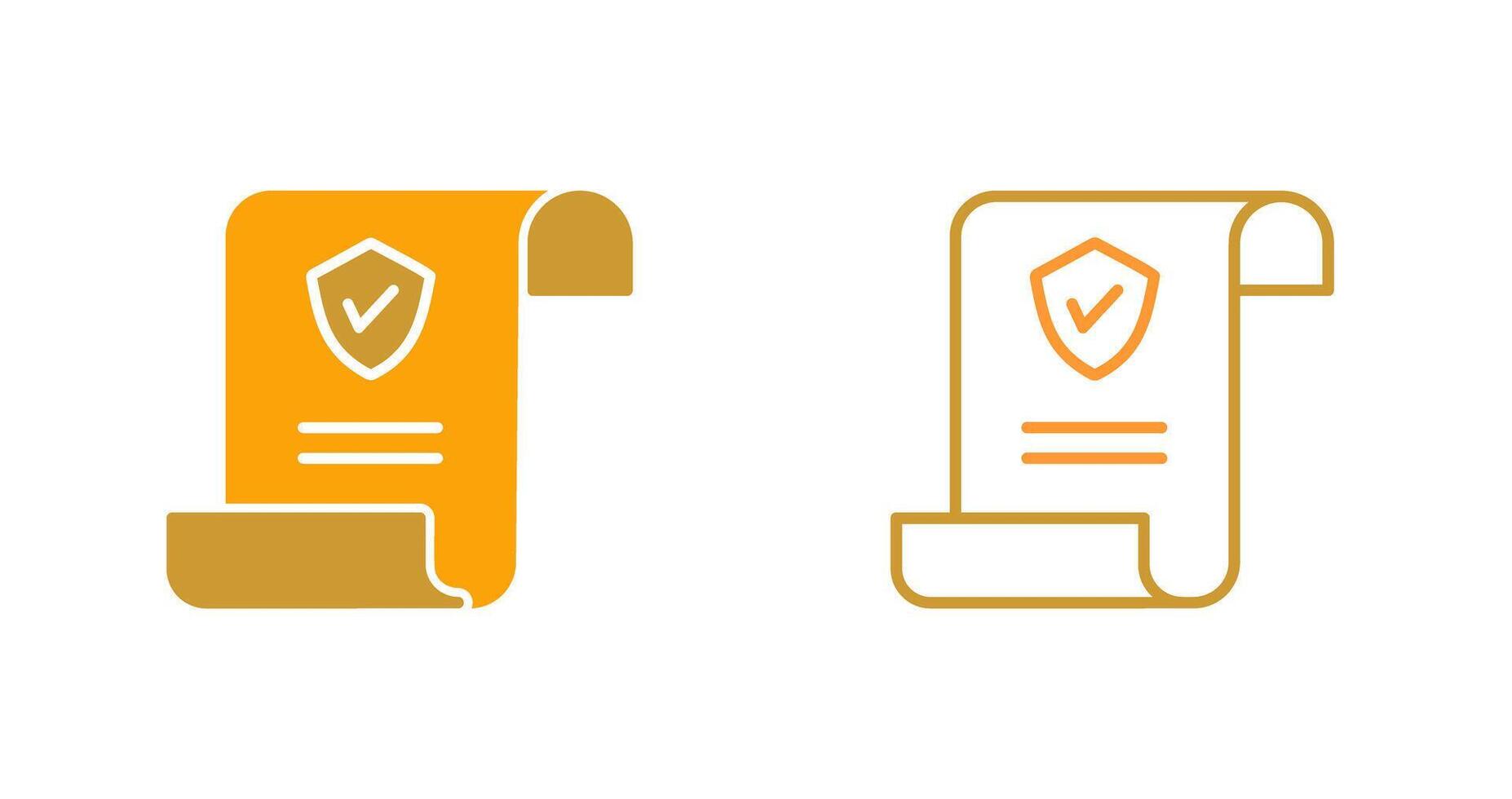 Insurance Policy Vector Icon