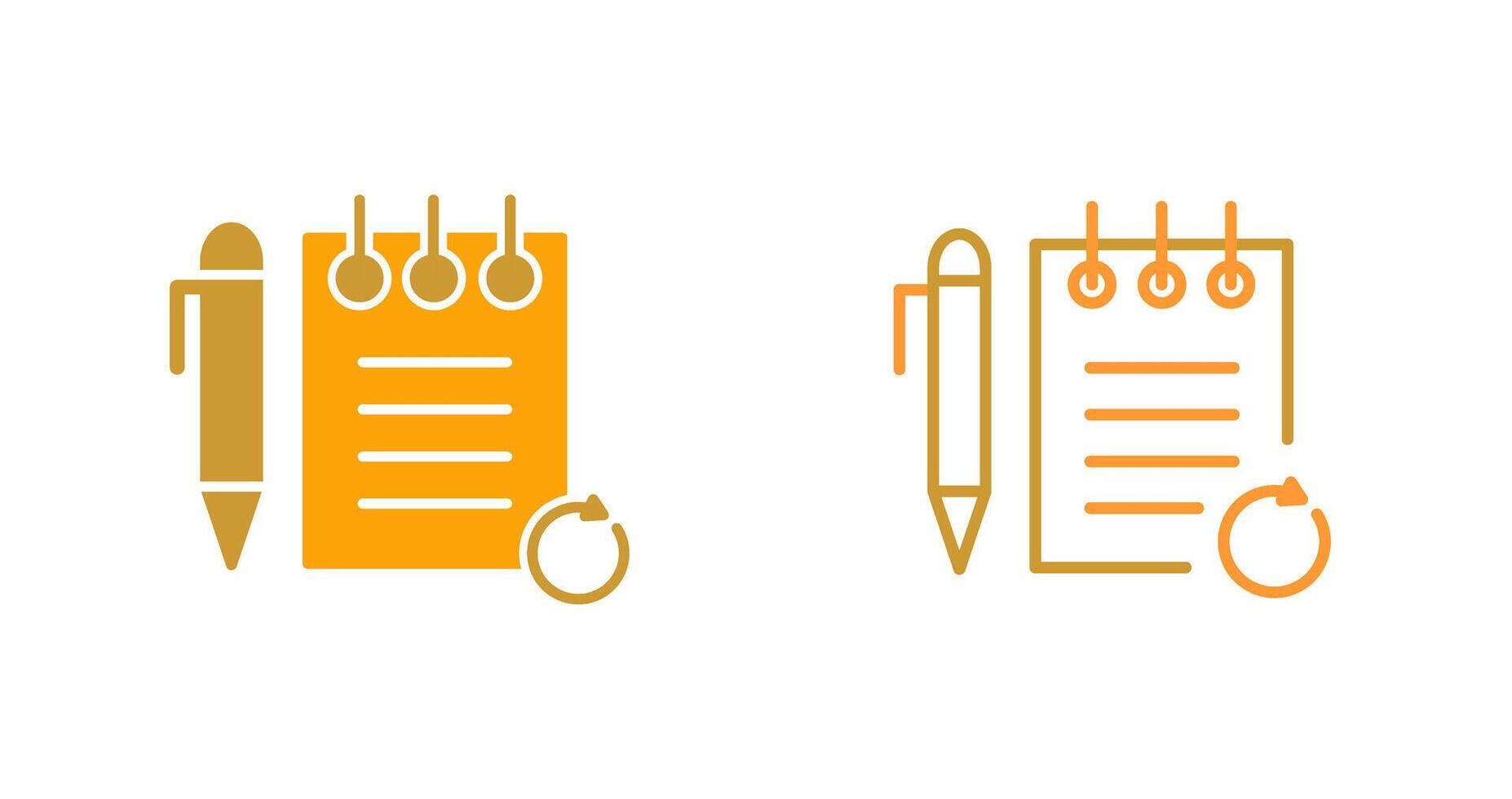 Rechecked Notes Vector Icon