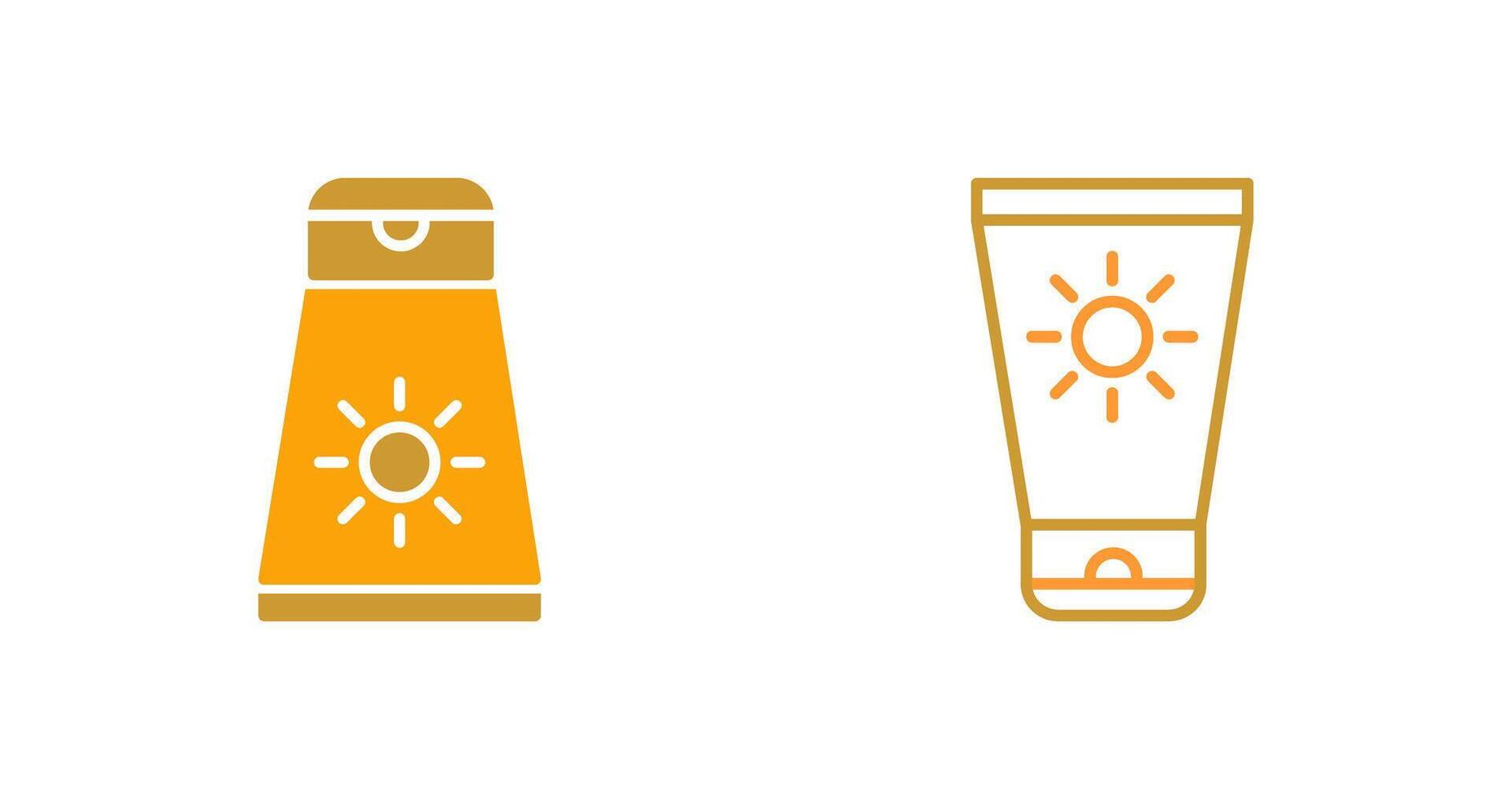Sun Cream Vector Icon
