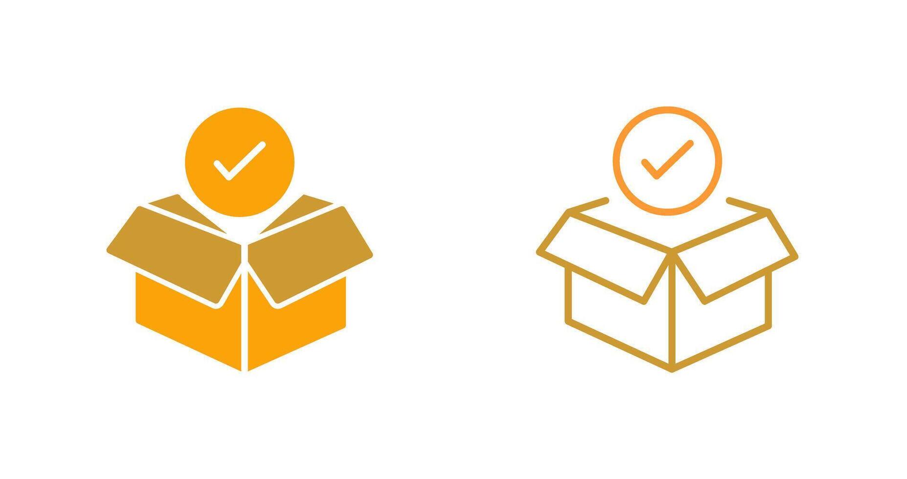 Package Receiving Vector Icon