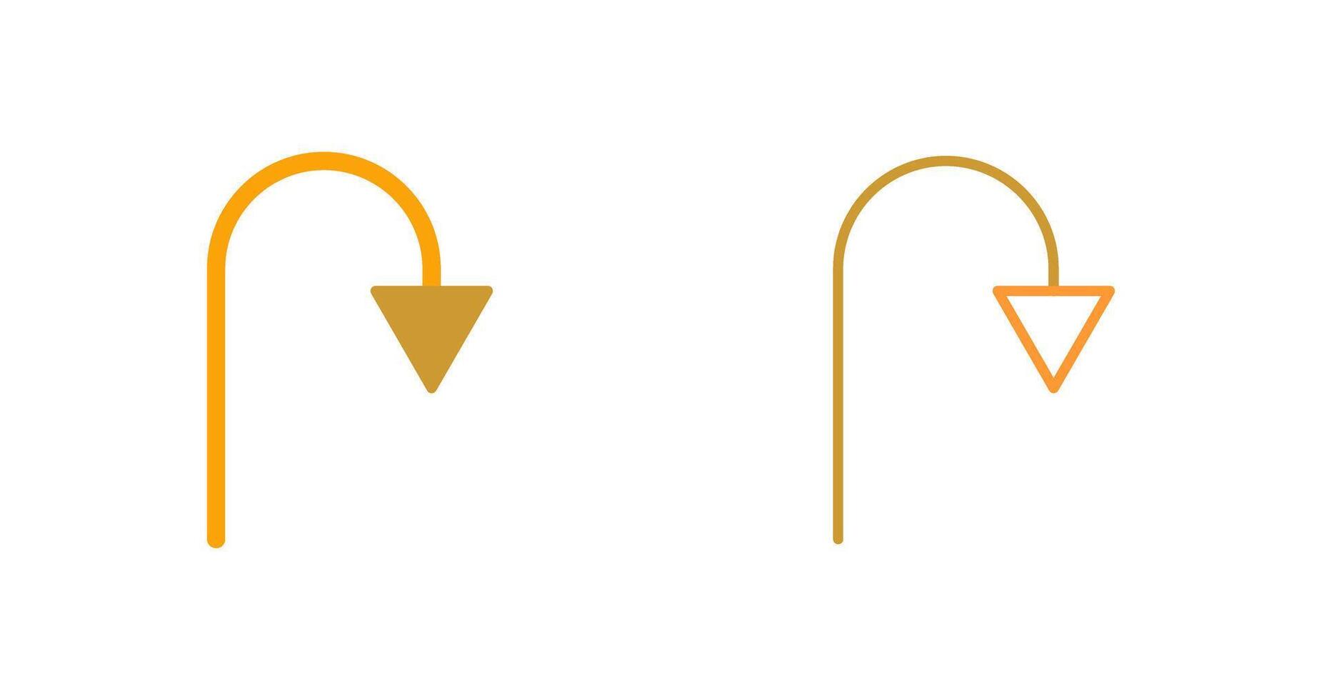 Arrow Pointing Down Vector Icon
