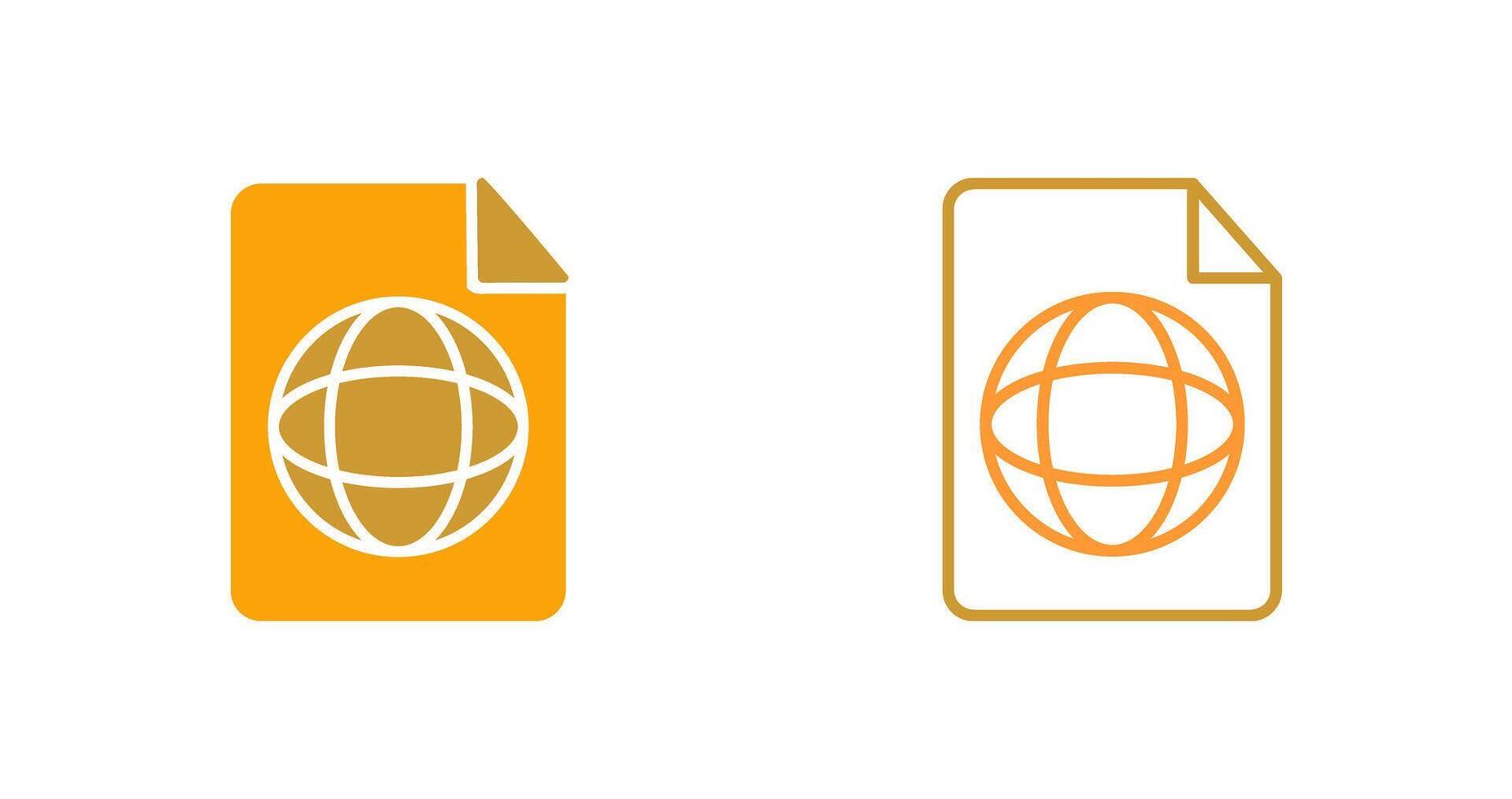 Global Profile Vector Icon