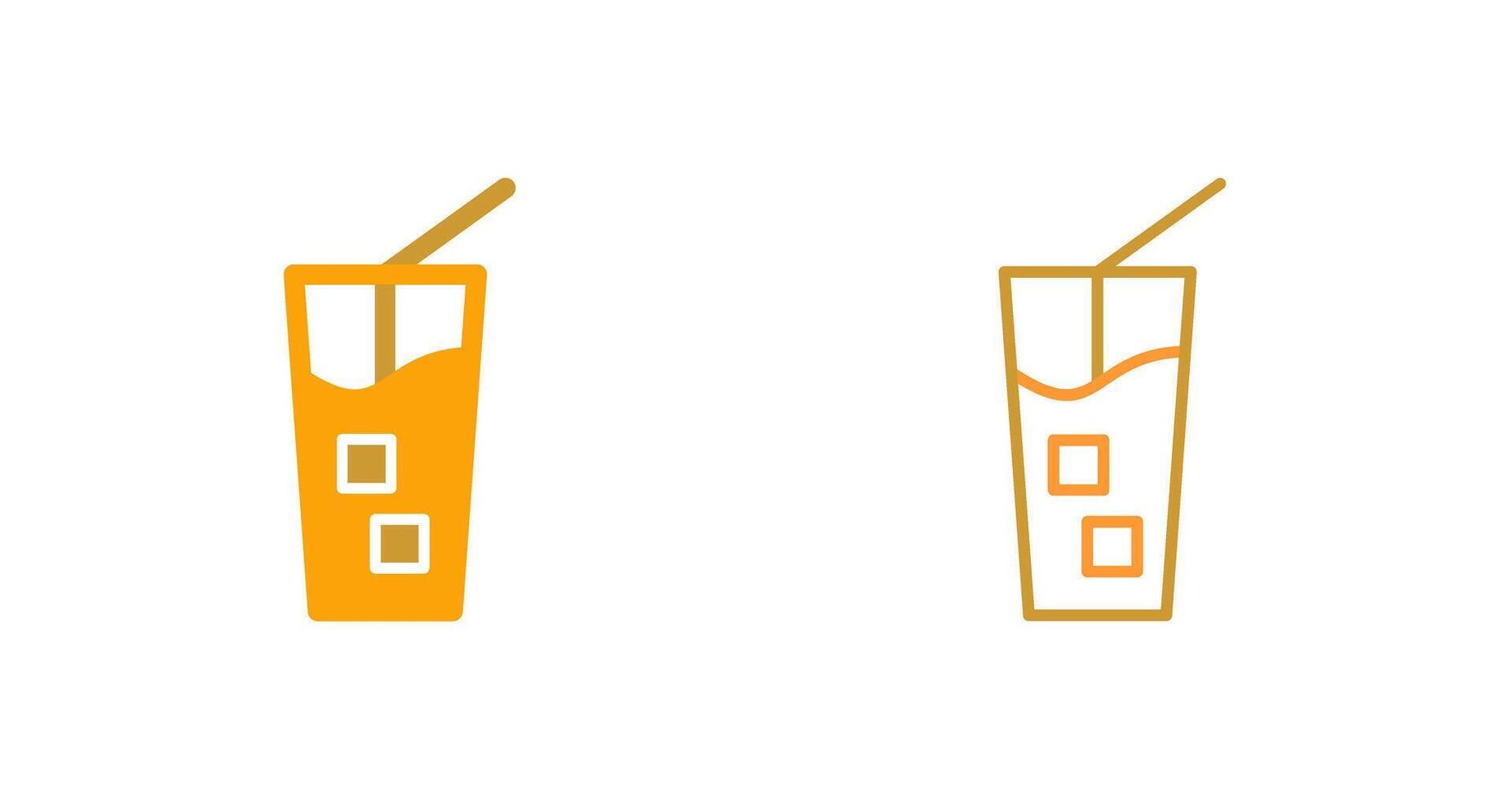 Iced Coffee Vector Icon